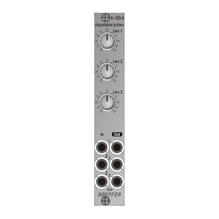 Doepfer - A-180-6 Triple Adjustable Buffer / Control Voltage Source