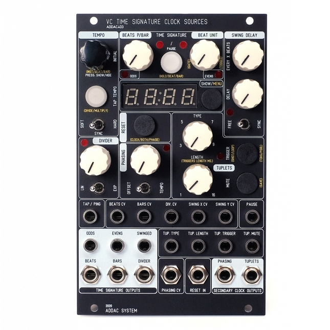 ADDAC System - ADDAC403 VC Time Signature Clock Sources