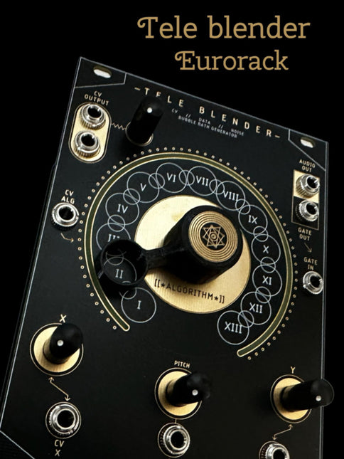 Front panel for Error Instruments Tele Blender for Eurorack modular synthesizers sold at Noisebug synth shop