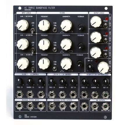 ADDAC System - ADDAC603 VC Triple Bandpass Filter