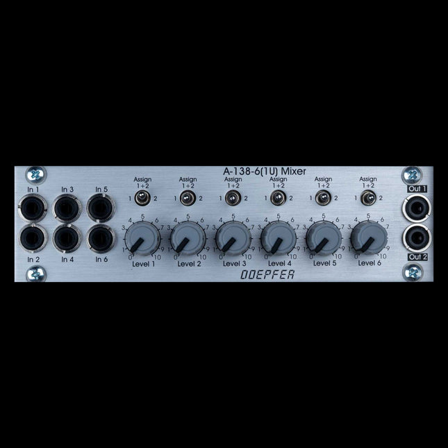 Doepfer A-138-6 1U Six Channel Mixer