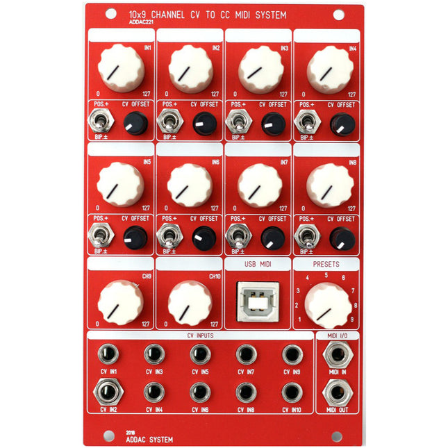 ADDAC System - ADDAC221 CV to CC MIDI System
