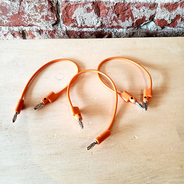 Buchla - Orange 10" Banana Cable (QTY.1)