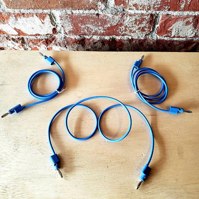 Buchla - Blue 30" Banana Cables (QTY.1)