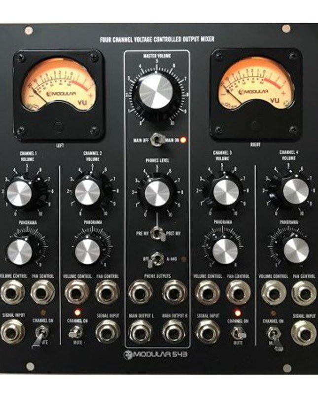 Moon Modular - 543 V2: Four Channel VC Output Mixer