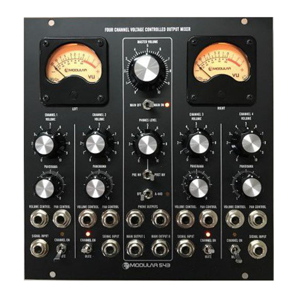 Moon Modular - 543 V2: Four Channel VC Output Mixer