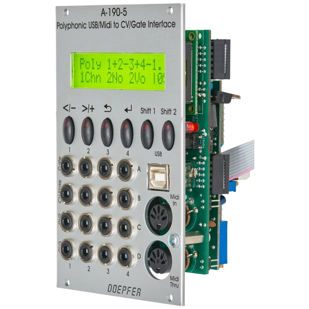 Doepfer - A-190-5 Polyphonic USB/Midi-to-CV/Gate Interface