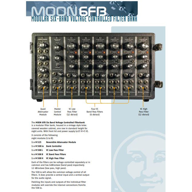 Moon Modular -  6FB Filterbank (Moog Format)